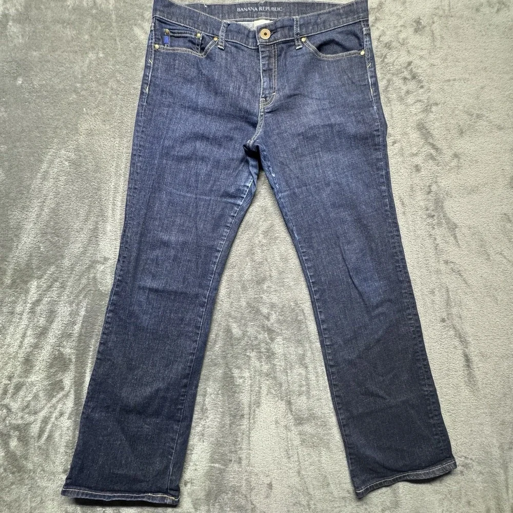 Banana Republic Jeans 34x31 Bootcut Blue Denim Dark Wash